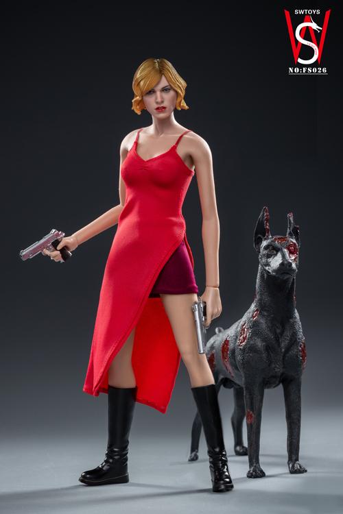 resident evil red dress alice Lot #593 - EVIL: EXTINCTION (2007) SWTOYS FS026 1/6 ALICE 3.0