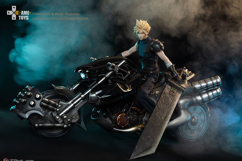 GAMETOYS Final Fantasy VII Cloud Strife with Motorcycle (DX Version) –  TWC COLLECTIONS