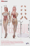(PRE ORDER) TBLeague 1/6 New Platinum Silicone Collectible Series Bunny Girl Female Body with Head Sculpt, Pale Skin SR-AD02H