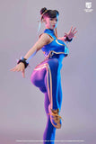 (RE ORDER) STAR MAN 1/6 Female fighter Chun-li MS-008B Blue tight jumpsuit version,