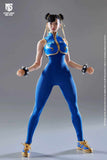 (RE ORDER) STAR MAN 1/6 Female fighter Chun-li MS-008B Blue tight jumpsuit version,