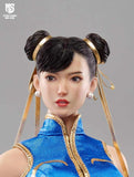 (RE ORDER) STAR MAN 1/6 Female fighter Chun-li MS-008A Blue cheongsam version