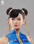 (RE ORDER) STAR MAN 1/6 Female fighter Chun-li MS-008B Blue tight jumpsuit version,