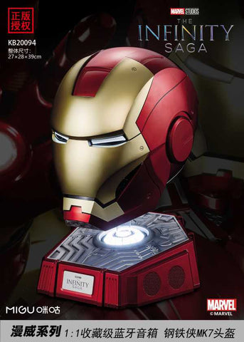 Killerbody 1/1 Iron Man MK7 Wearable Helmet + Bluetooth Speaker  KB20094