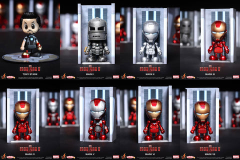 Hot Toys: Cosbaby Iron Man 3: Set of 8