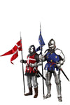 COOMODEL SE070 1/6 SERIES OF EMPIRES (DIE-CAST ALLOY) - KNIGHTS OF SAINT MICHEL (DOUBLE-FIGURE SET OF FRENCH KNIGHTS)