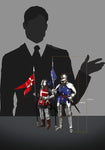 COOMODEL SE070 1/6 SERIES OF EMPIRES (DIE-CAST ALLOY) - KNIGHTS OF SAINT MICHEL (DOUBLE-FIGURE SET OF FRENCH KNIGHTS)