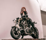 FE STUDIOS Agent Natasha Black Widow Motorcycle 1/4 Resin Model Statue Figures