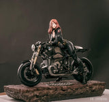 FE STUDIOS Agent Natasha Black Widow Motorcycle 1/4 Resin Model Statue Figures