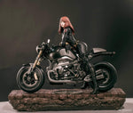 FE STUDIOS Agent Natasha Black Widow Motorcycle 1/4 Resin Model Statue Figures