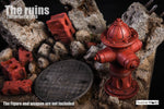 TWTOYS Fire Hydrant Ruin Scene Platform Diorama 1/6 or 1/12 TW1923