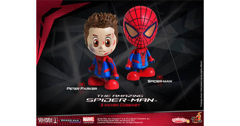 Hot Toys: Cosbaby Amazing Spiderman: Battle Damage Version
