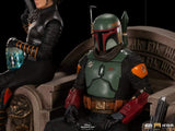 Iron Studios LUCSWR45721-10 1/10 Boba Fett and Fennec Shand on Throne