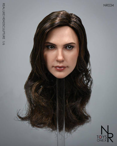 NRTOYS 1/6 Golden Eagle Woman Head Sculpture 5.0 Hair Transplant Version NR34 Gadot